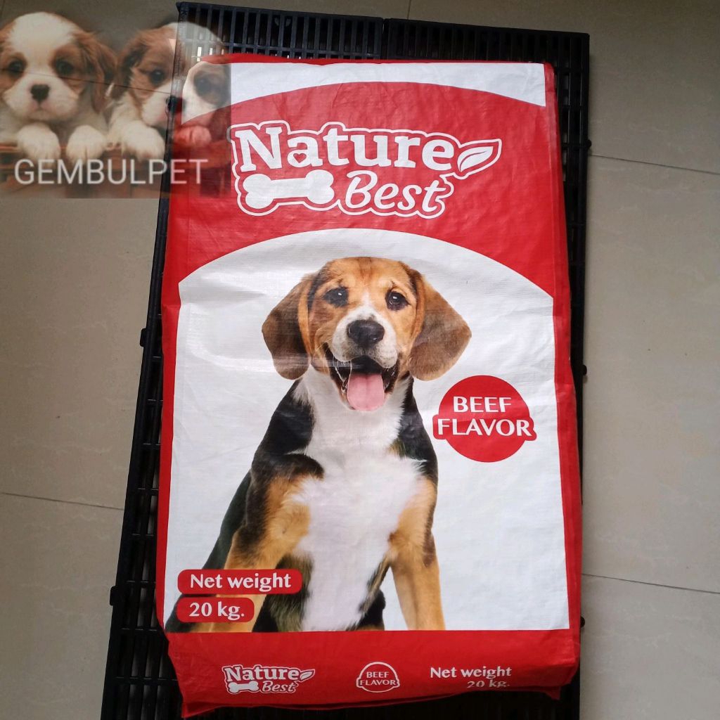 Makanan Anjing Nature Best Beef Flavor Dry Food 20kg