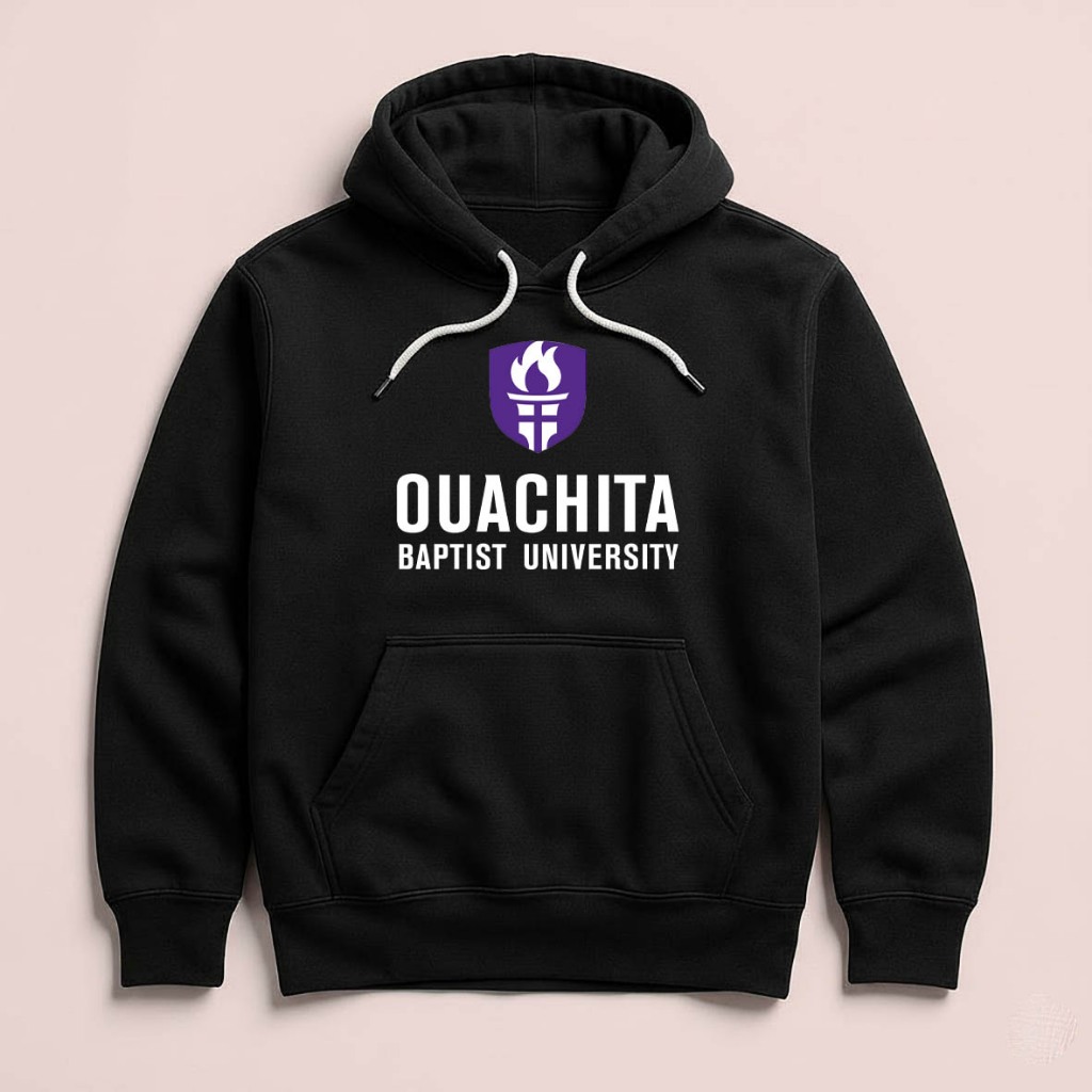 Hoodie OUACHITA Baptist University Arkansas Unisex Sweater Fleece Black Hitam Cloth