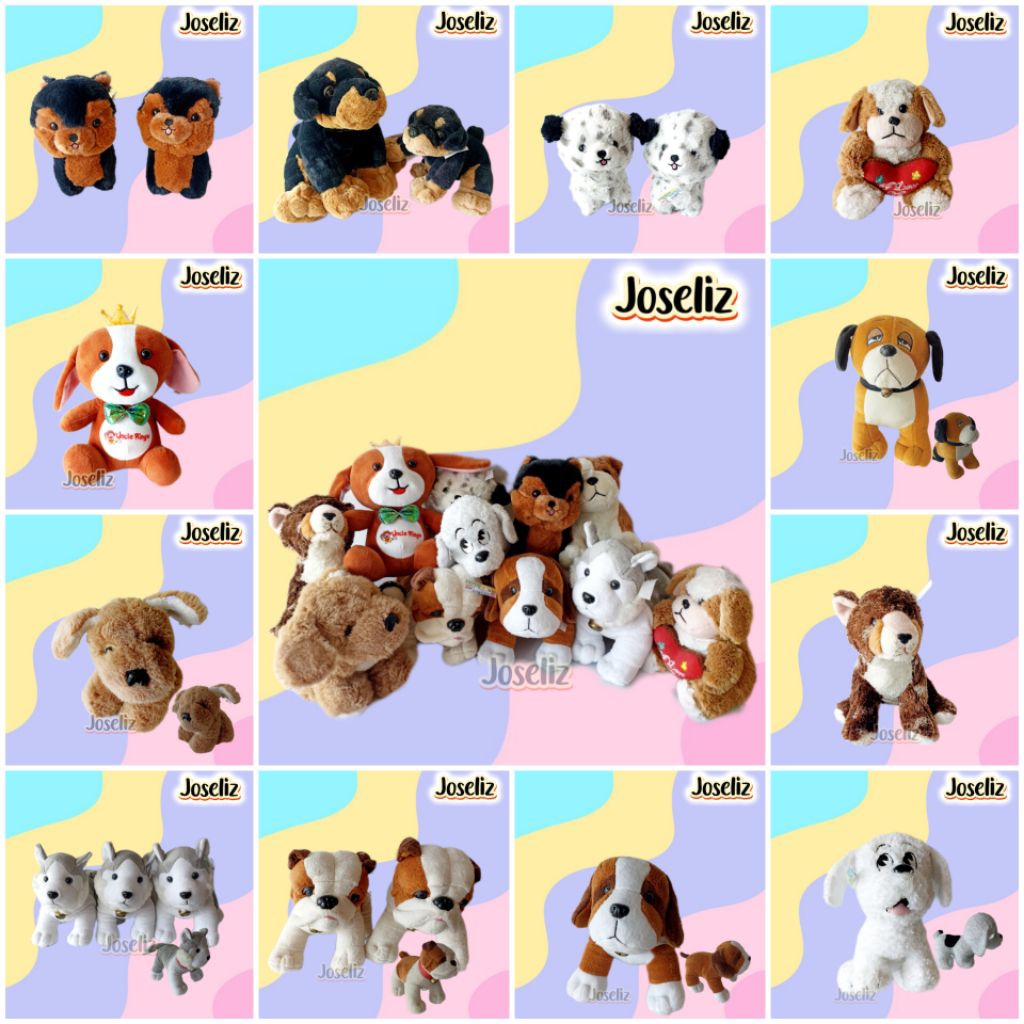 BONEKA ANJING DOG ROTTWEILER HUSKY PUG BULLDOG