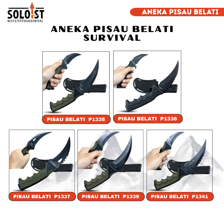 Grosir Pisau Belati Karambit Survivalkit Outdoor Super Tajam Stainless Steel Kitchen Knife Serbaguna