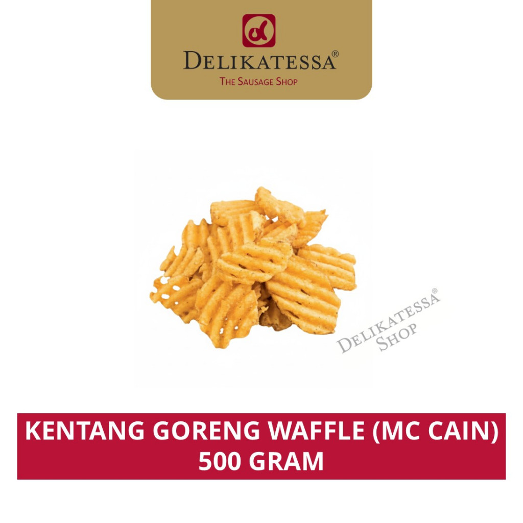 McCain waffle fries kentang goreng waffle 500gram