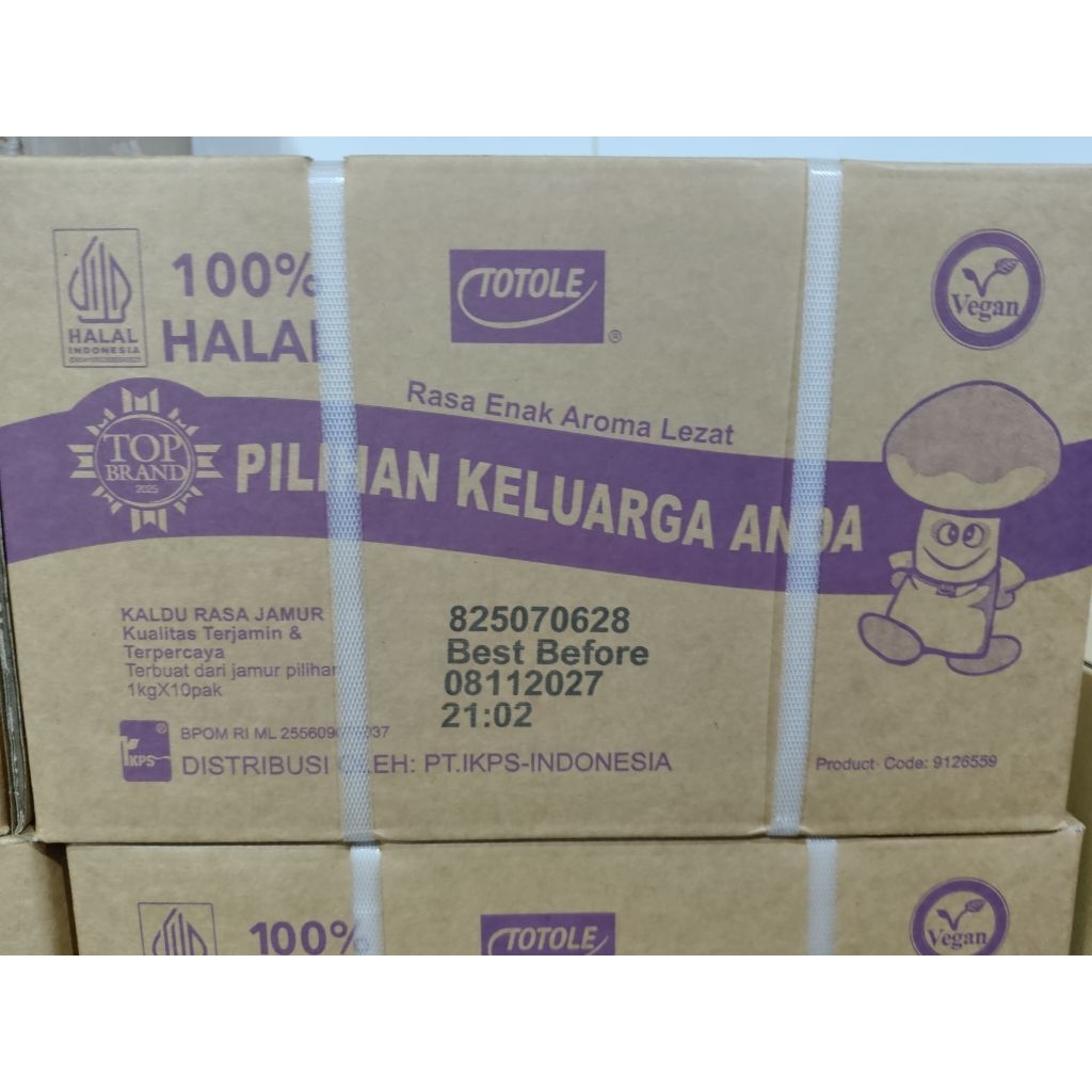 Totole 1 kg = 10 bks (1 dus) totole kaldu jamur