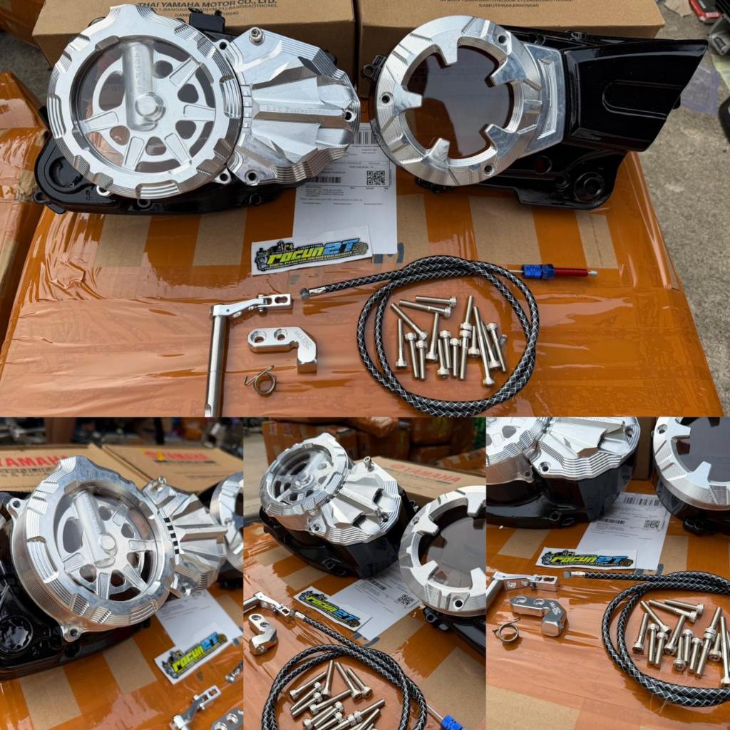 BAK BLOK KALTER RX KING NEW KOPLING KANAN TRANSPARAN COVER BILLET CNC