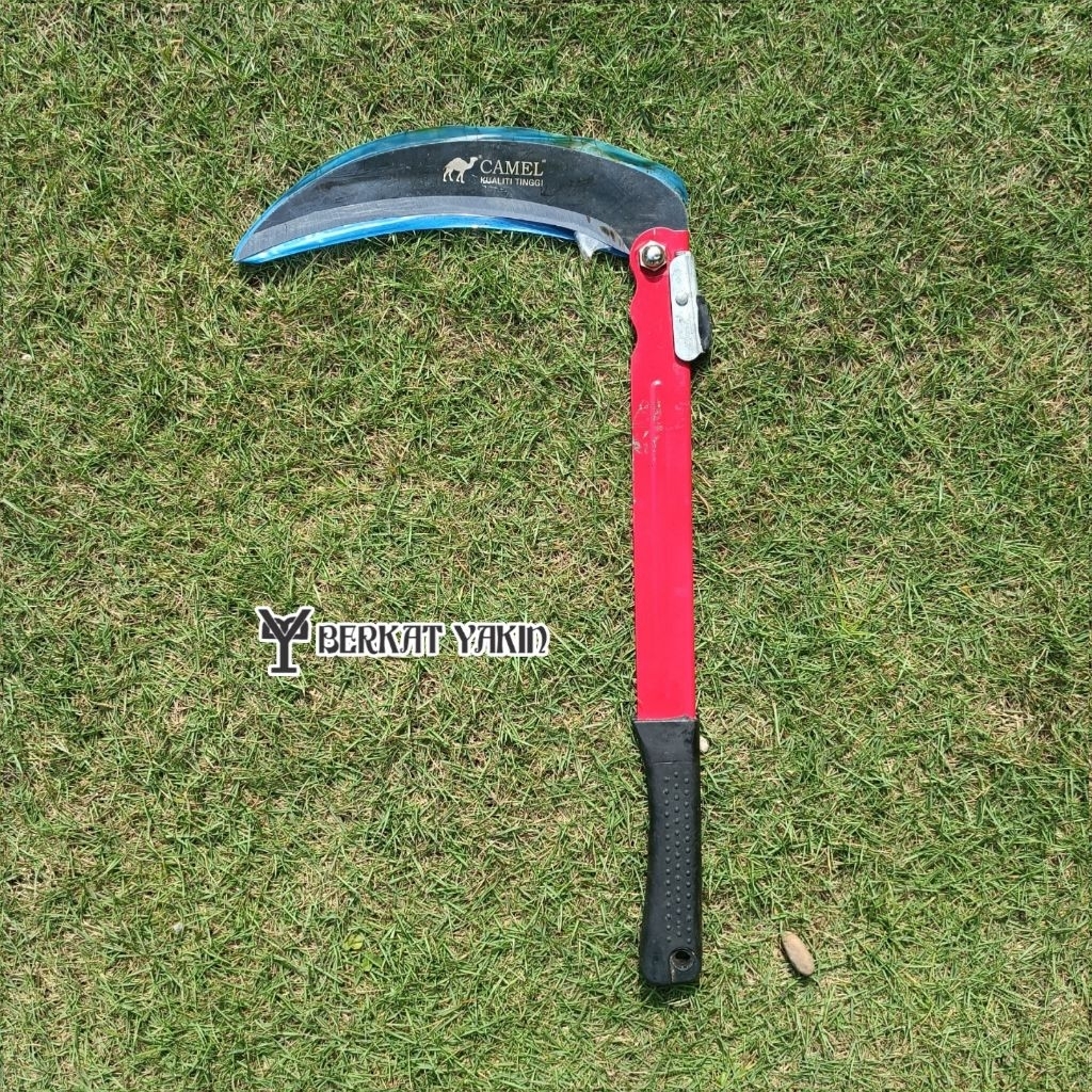 sabit/arit alat penyiang rumput/pembersih taman, halaman, kebun lipat camel malaysia