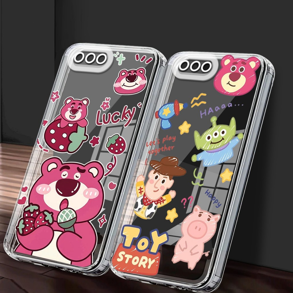 SoftCase Clear Ready For Oppo A3s Oppo A1k Realme C1 Realme C2 Casing Bening GAMBAR KARTUN