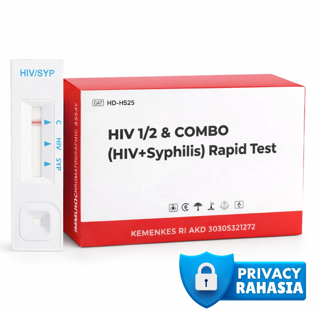 Alat Tes Mandiri HIV AIDS & SIFILIS One Step Akurat 100%