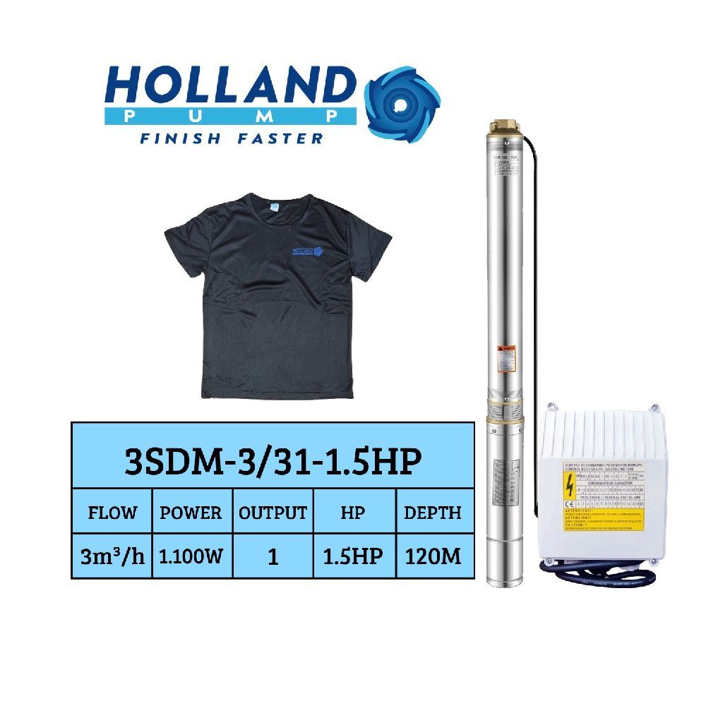 Pompa Air Celup Submersible/Pompa Sibel/Pompa Satelit Holland Pump Casing 3inch 3/31 1.5HP Non Kabel