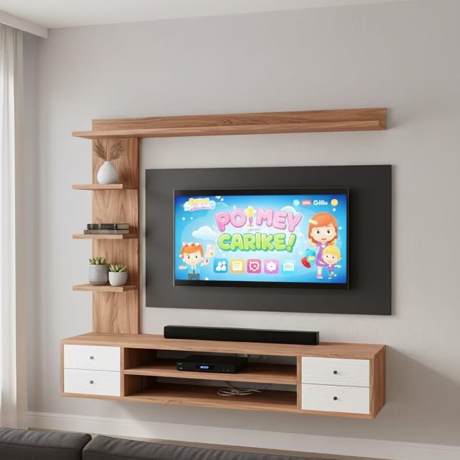 Rak Laci tv gantung/Laci tv tempel/Rak laci tv tempel/Rak laci dinding/Rak tv/Buffet tv/Laci gantung