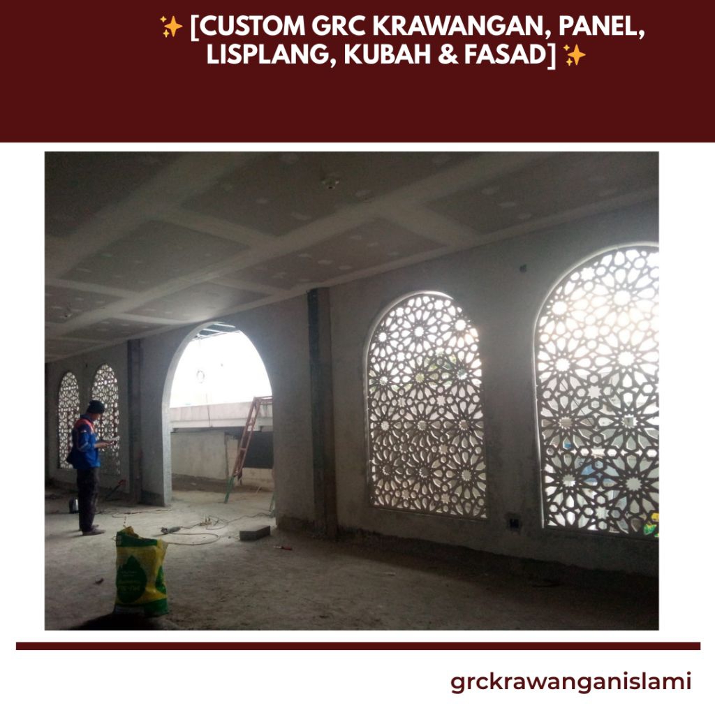 ukuran grc krawangan di Depok