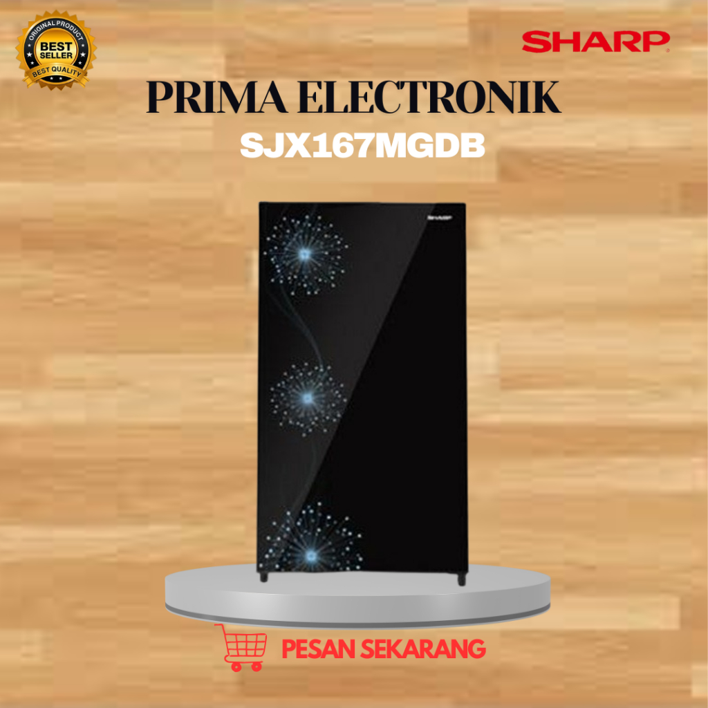 SHARP KULKAS 1 PINTU SJX167MGDB 128L/SJX-167MGDB/SJX 167MGDB/SHARP KULKAS 1 PINTU/SHARP KULKAS LOW W