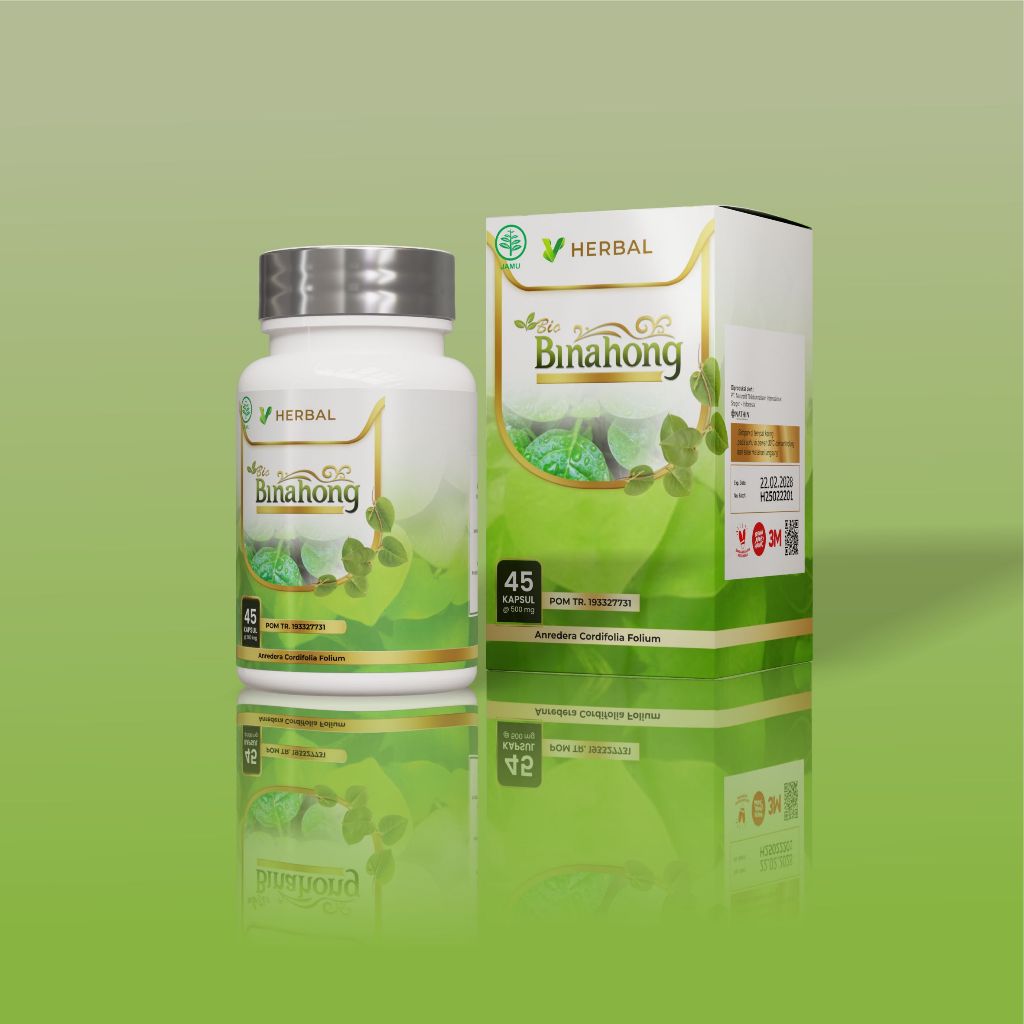 Kapsul BIO BINAHONG Ekstrak Daun Binahong Obat Luka Pasca Operasi Luka Diabetes BPOM
