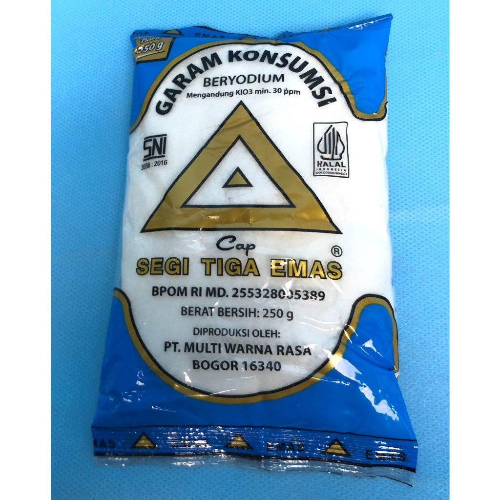 Garam segitiga emas 250 gram garam masak