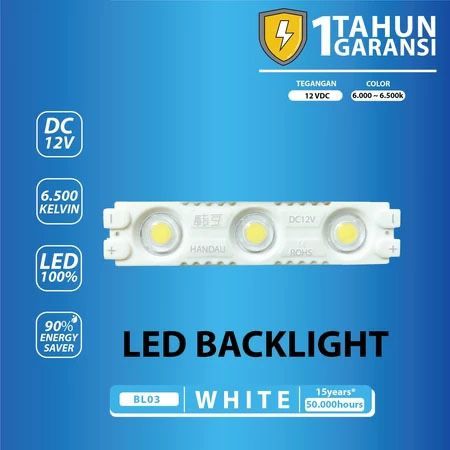 LAMPU LED MODUL 3 MATA SAMSUNG IP65 SMD 2835 12 VOLT