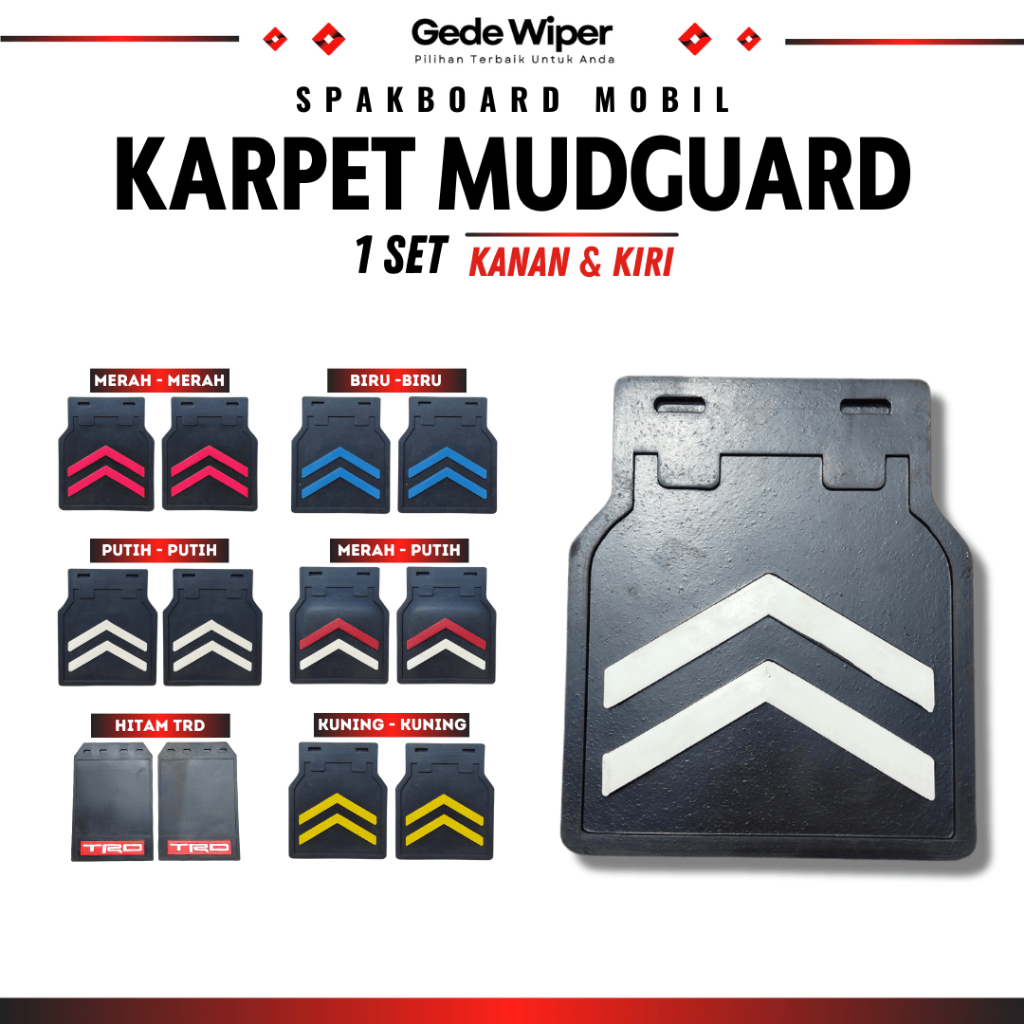 GEDE WIPER Sepasang Karpet Lumpur Mobil Pick Up Tebal Depan Belakang Karpet Lumpur L300 T120 T120SS 