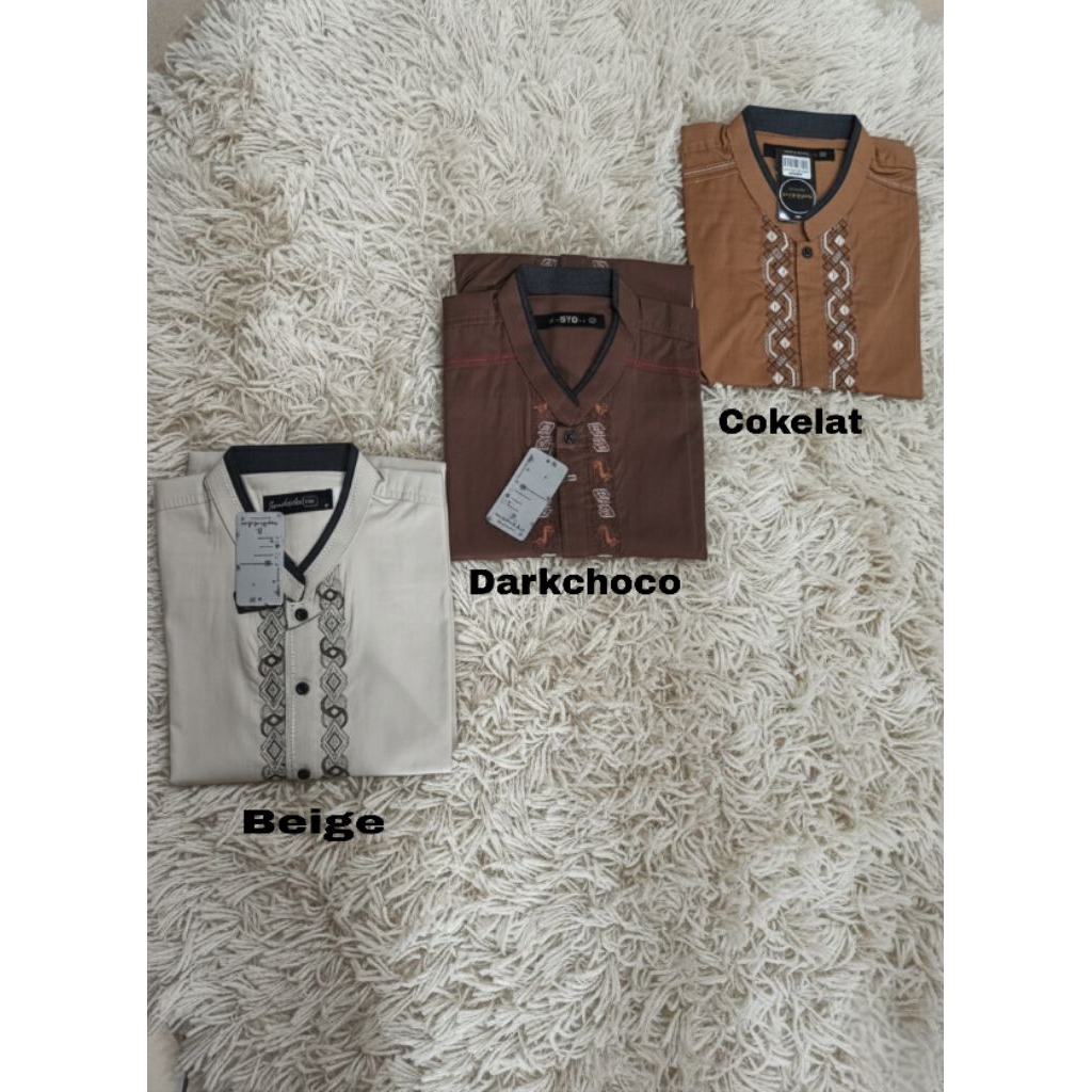 BAJU KOKO DEWASA SYAHDIKA LENGAN PANJANG WARNA