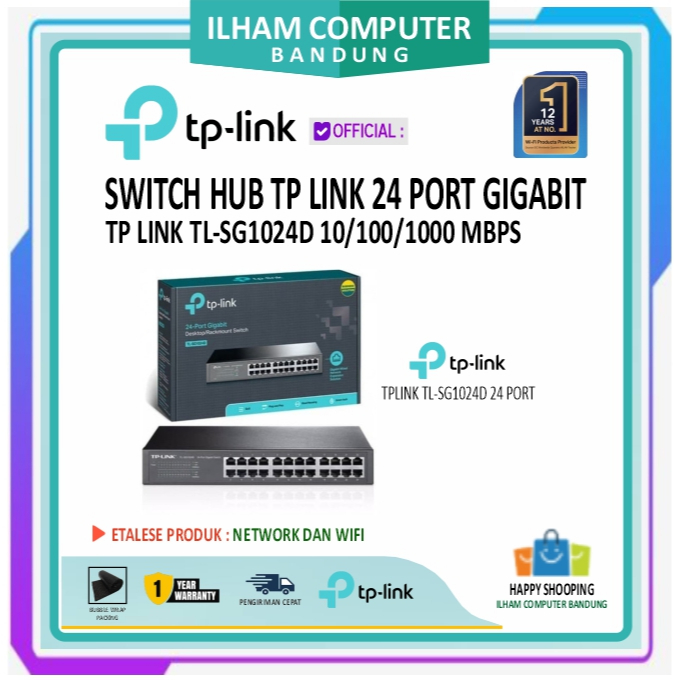 TP-Link Switch HUB 24-Port Gigabit - TL-SG1024D