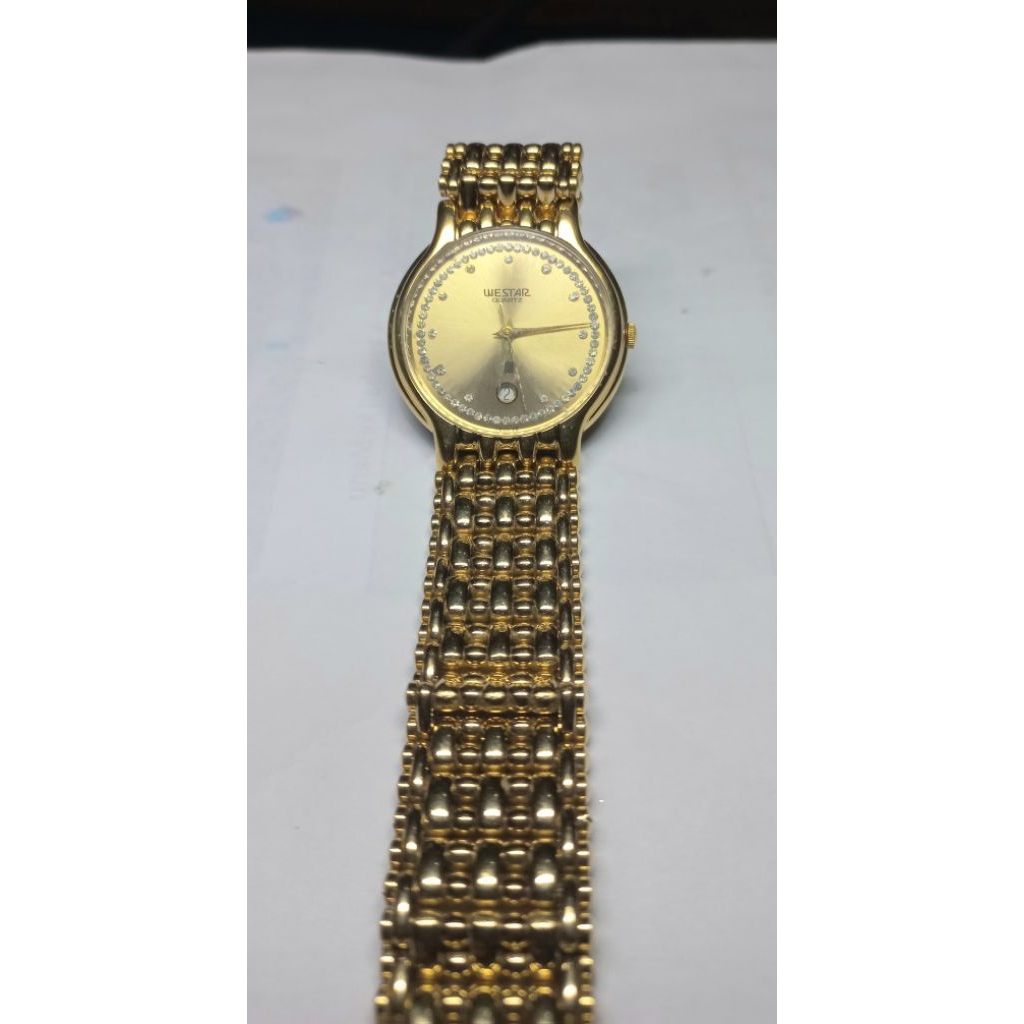 Jam Tangan Westar ( 18k gold plated )