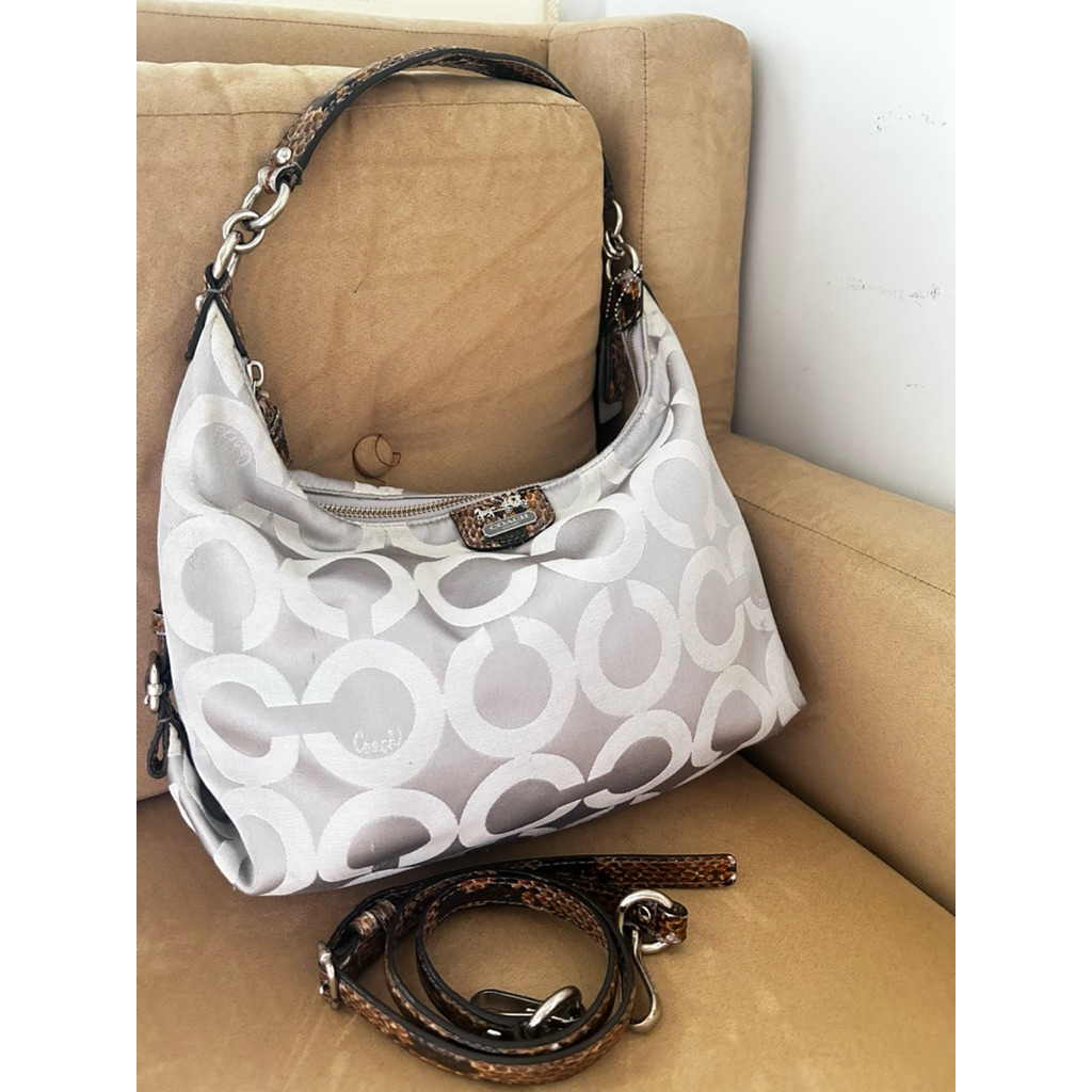 Coach Vintage - Coc Kristin Hobo Kanvas Satin Monogram- Hobo Bag - Shoulder Bag