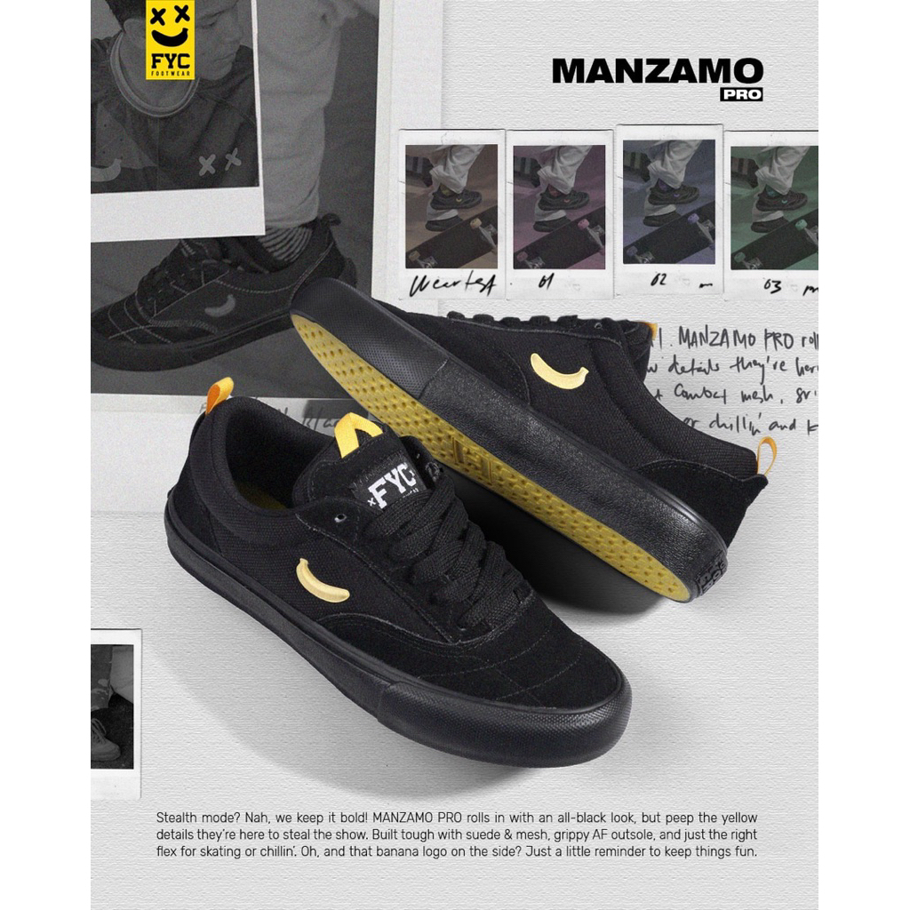 FYC FOOTWEAR MANZAMO PRO ALL BLACK