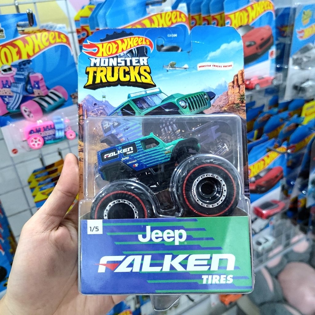 Hot Wheels Monster Truck Jeep Falken - Hotwheels Original Mattel