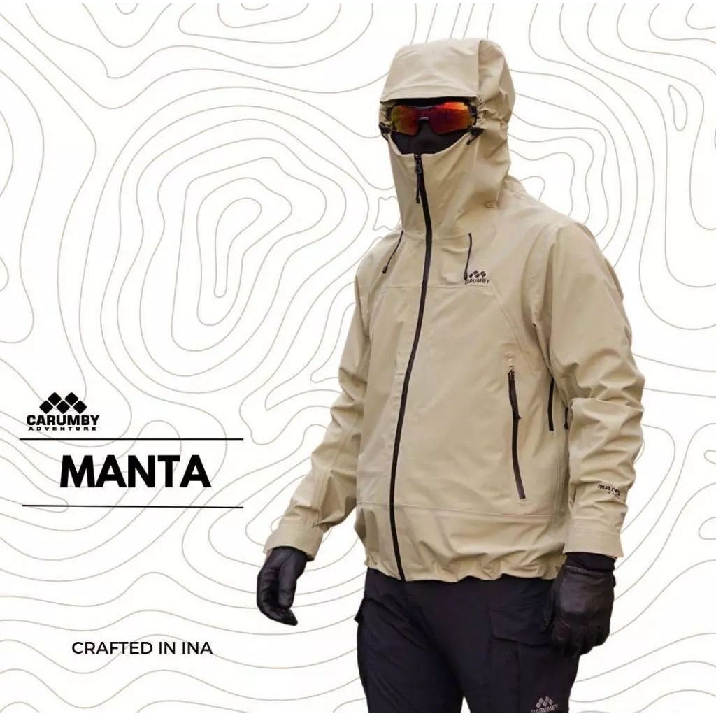 Jaket Gunung Gorpcore Carumby Manta 3 Layer Waterproof Jacket