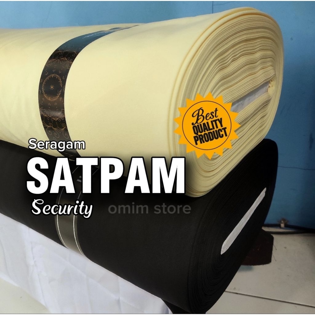 ROLAN Kain High Twist Seragam Satpam Lebar 1.5 meter (isi 36 Yard)