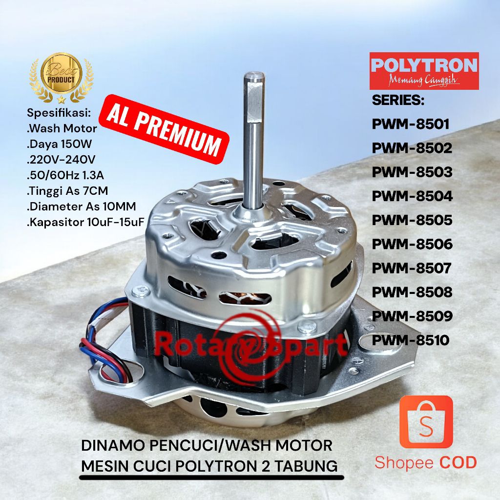 Dinamo pencuci Polytron Tinggi AS 7CM AL premium PWM-8501 PWM-8502 PWM-8503 PWM-8504 PWM-8505