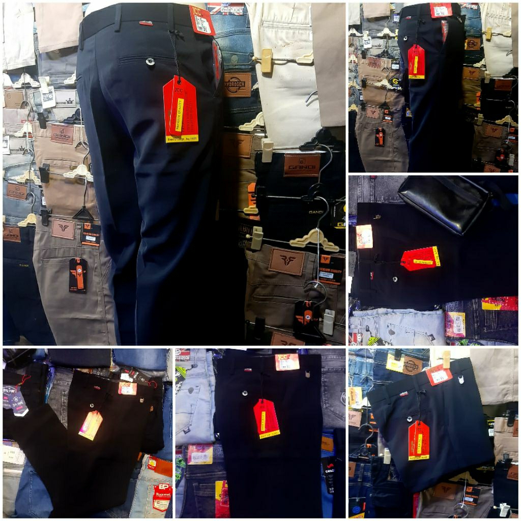 CELANA BAHAN JCC FORMAL SLIMFIT PRIA  BAHAN TWIST