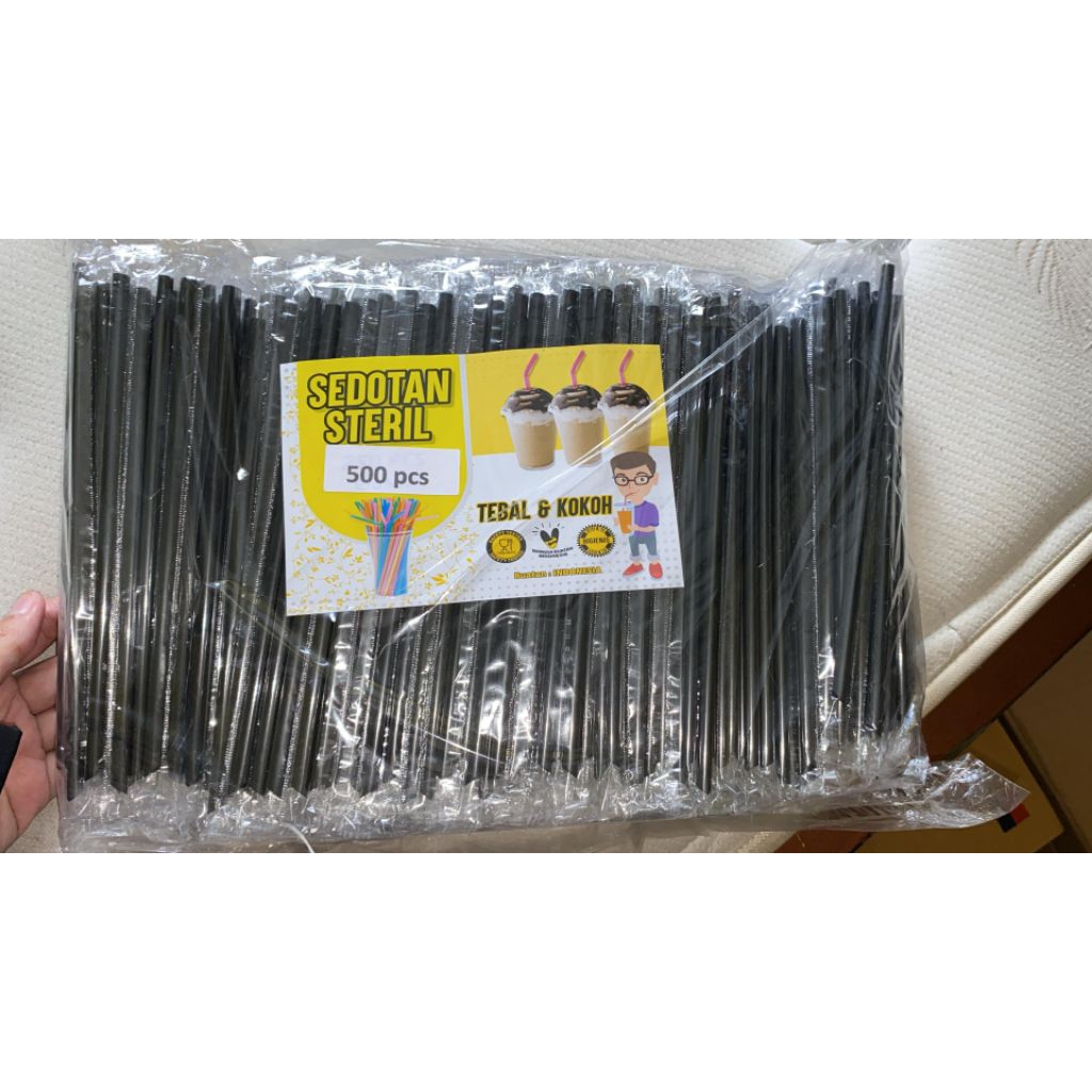 Sedotan steril polos 500 pcs