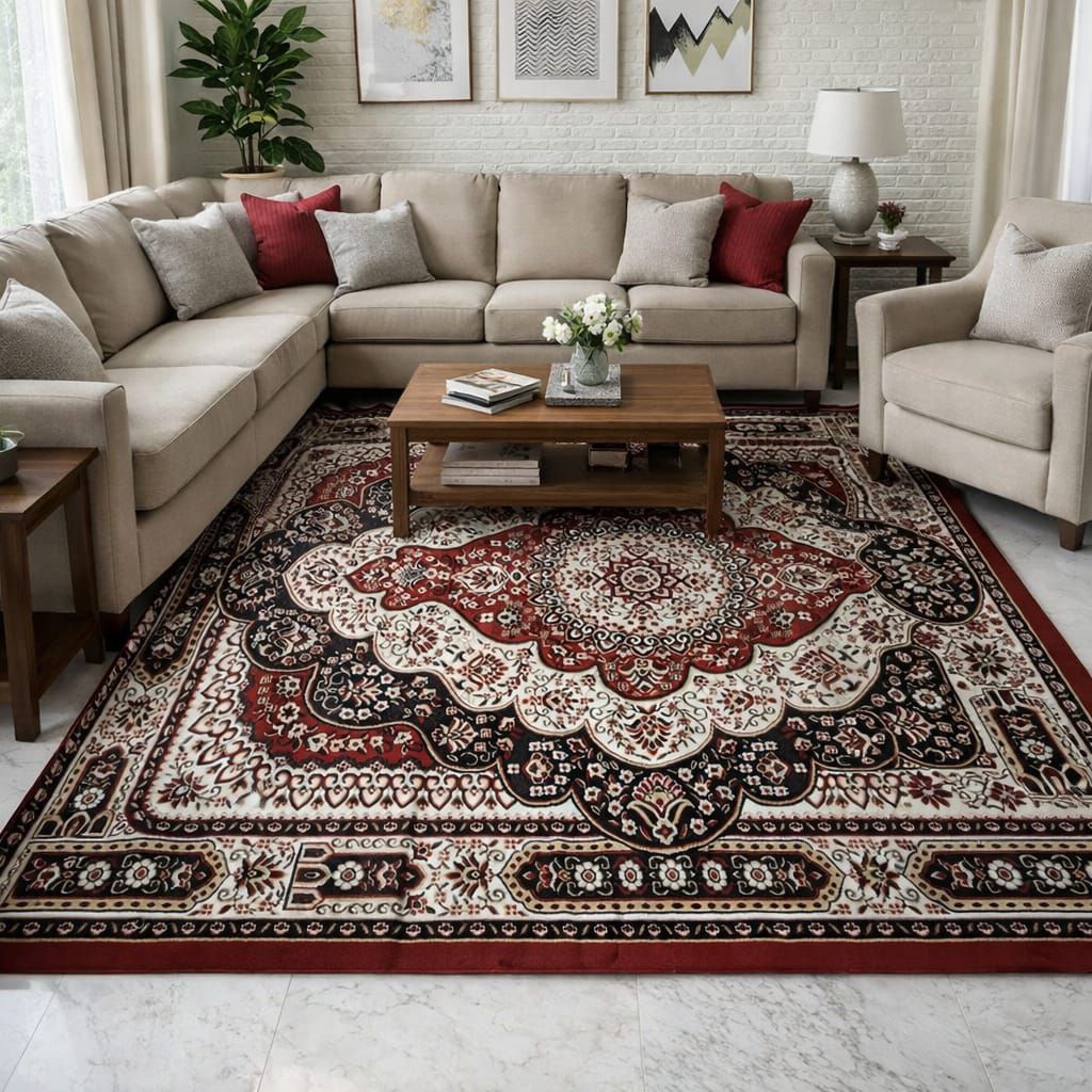 UK 3 X 4 meter extra jumbo permadani karpet acara pertemuan karpet lebaran bonus karpet 115x115