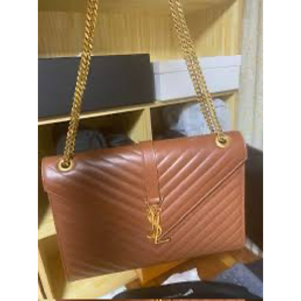 WTS Tas Klasik Yves Saint Laurent Chain Envelope