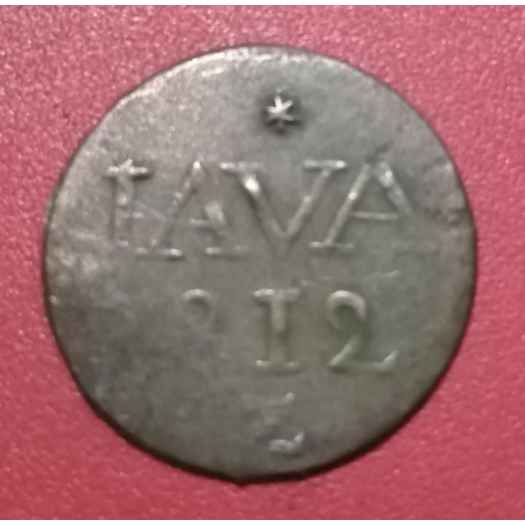 Koin Kuno Java Inggris Tahun 1812 Koleksi Coin Asing Jadul Lawas Asli Murah
