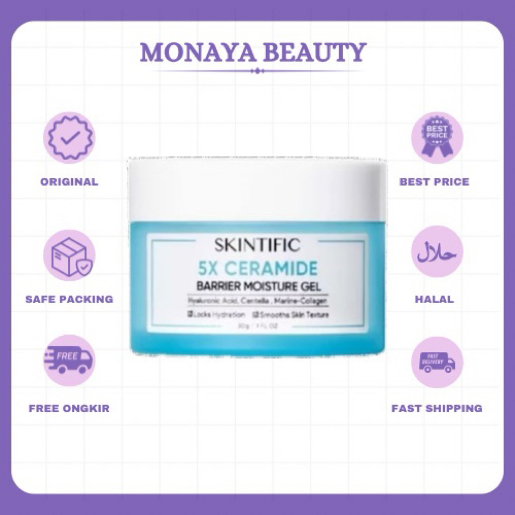 SKINTIFIC - 5X Ceramide Repair Barrier Moisturizer Gel 30g | Skintific Moisturizer Ceramide