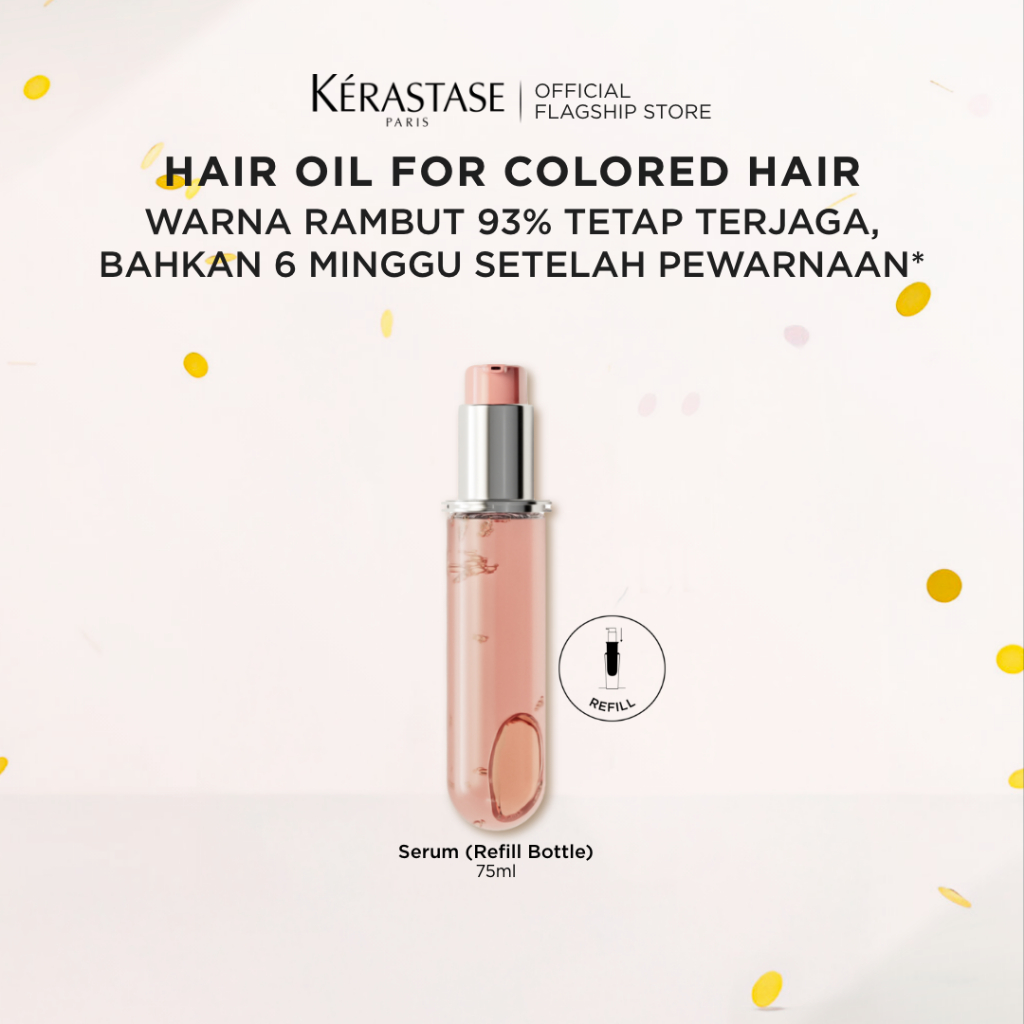 Kerastase Chroma Absolu Hair Oil 75ml (Refill Bottle) Hair Serum for Colored Hair - Serum Rambut unt