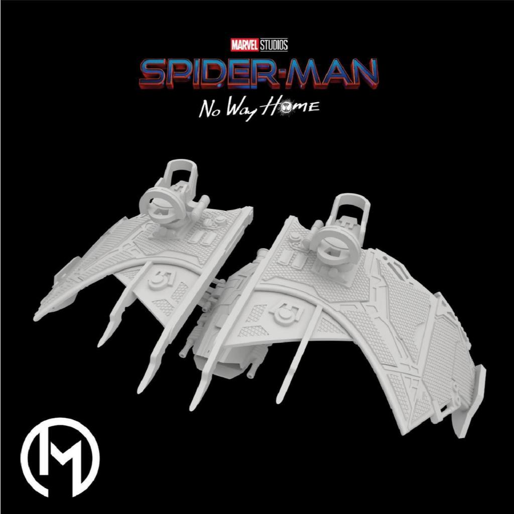 deslizador Glider Green goblin Spiderman no way home kitbash action figure Marvel Legends Mezco Vtoy