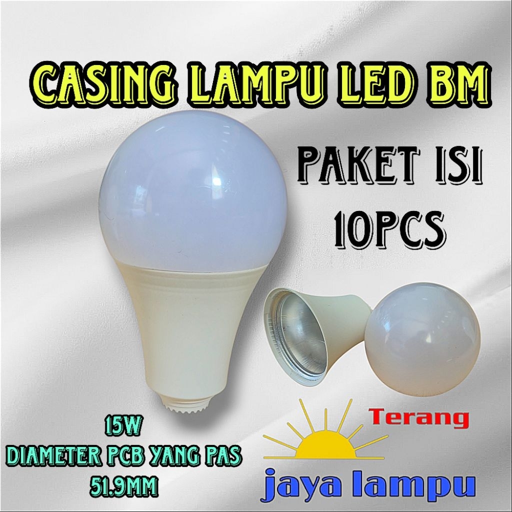paket hemat casing lampu led bm isi 10pcs 5,7,9,12,15 18w