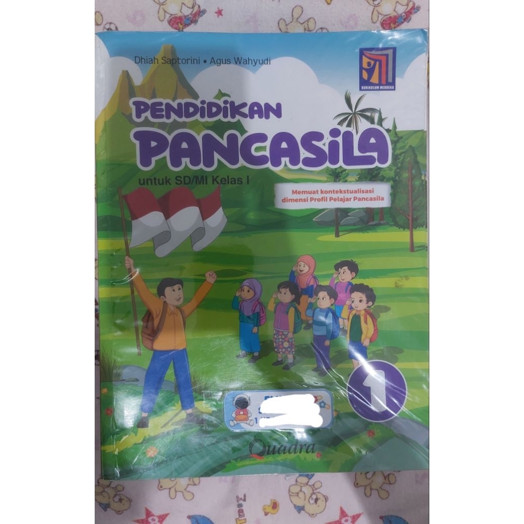 Buku Pendidikan Pancasila Quadra Kelas 1 SD