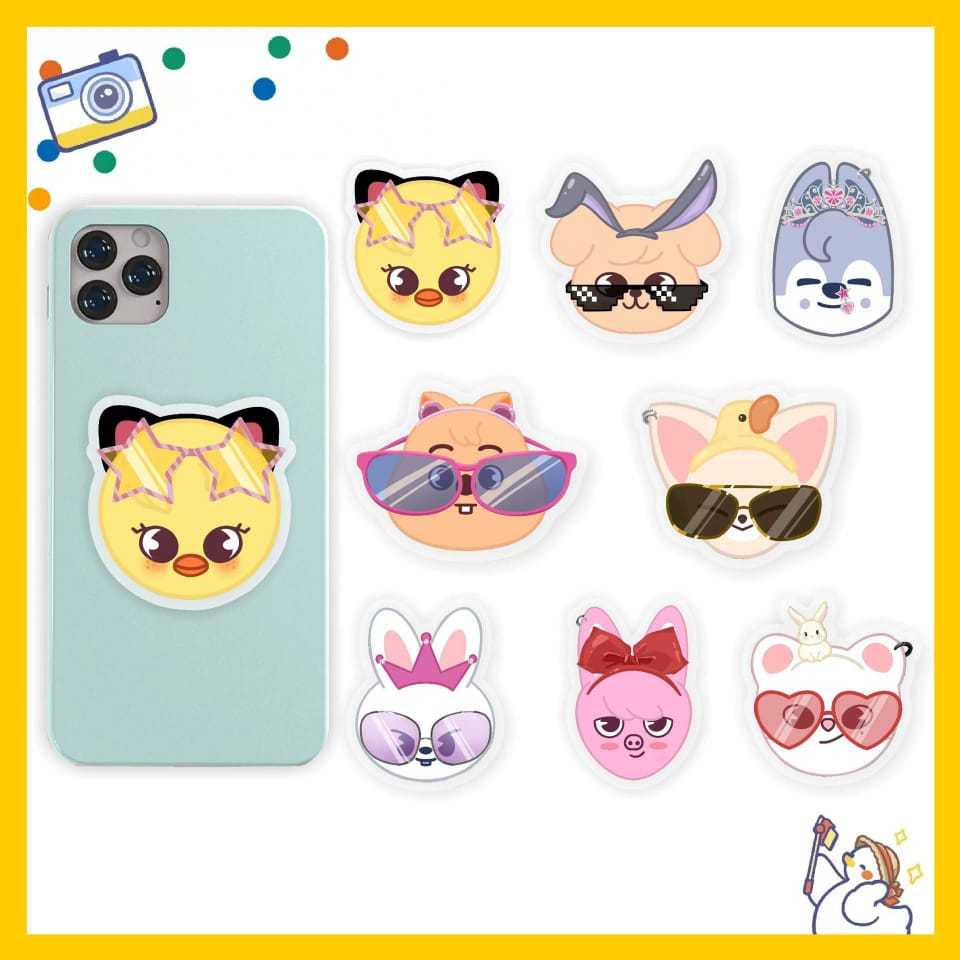 [PO] STRAY KIDS SKZOO ACRYLIC HEAD PHONE STAND GRIPTOK