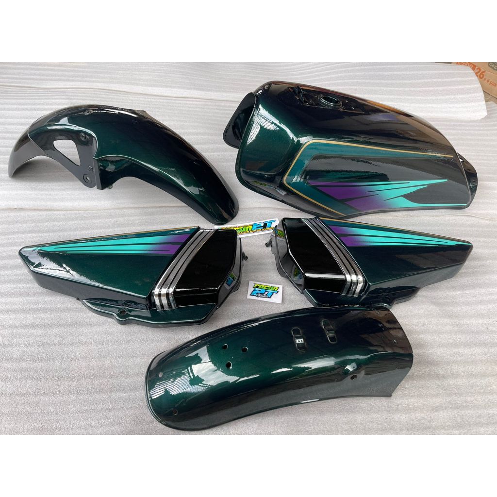 BODY SET RX KING 1995 1996 VARIASI HIJAU BOTOL