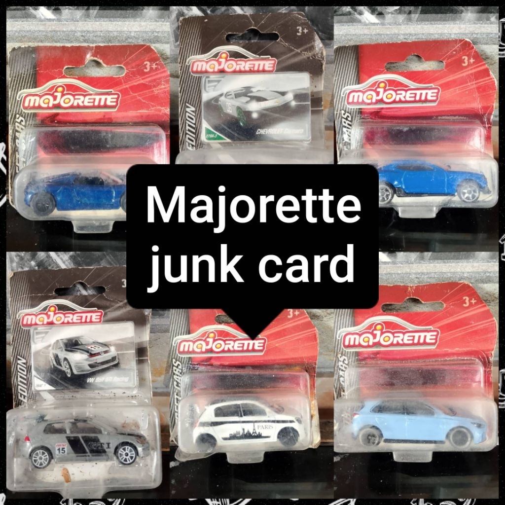 Diecast Majorette card bekas junk .