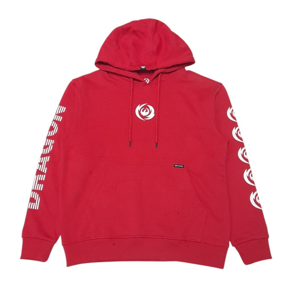 Hoodie Dragon Alliance Original Pria DMJMP Jetred Red