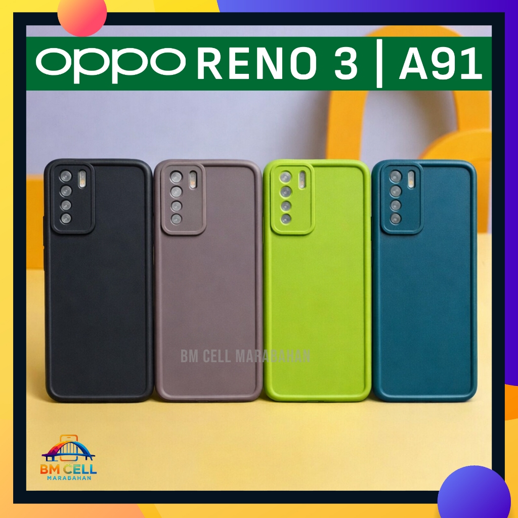 Softcase Rose Matte Oppo Reno 3 / A91 – Case Pelindung Kamera Premium Anti Sidik Jari & Anti Noda