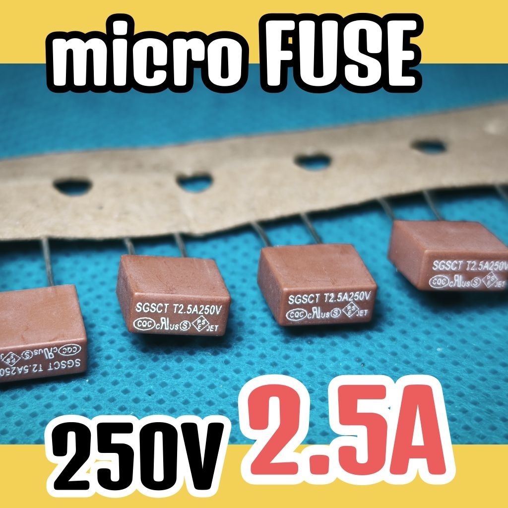 Mini Fuse Micro Fuse sekring sikring T2.5A 250V fuse 2.5 A 250 V 2,5A 250V original