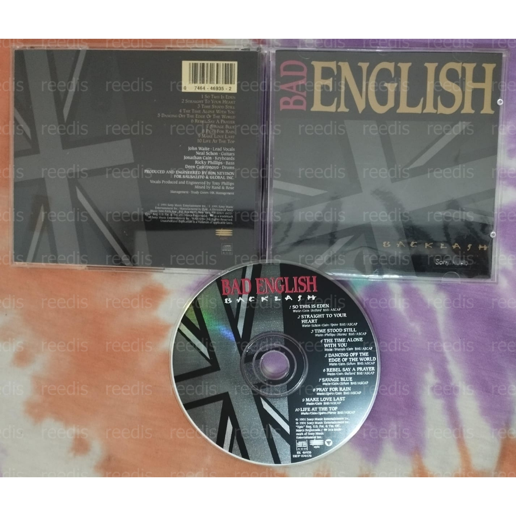 Bad English - Backlash, press US - CD