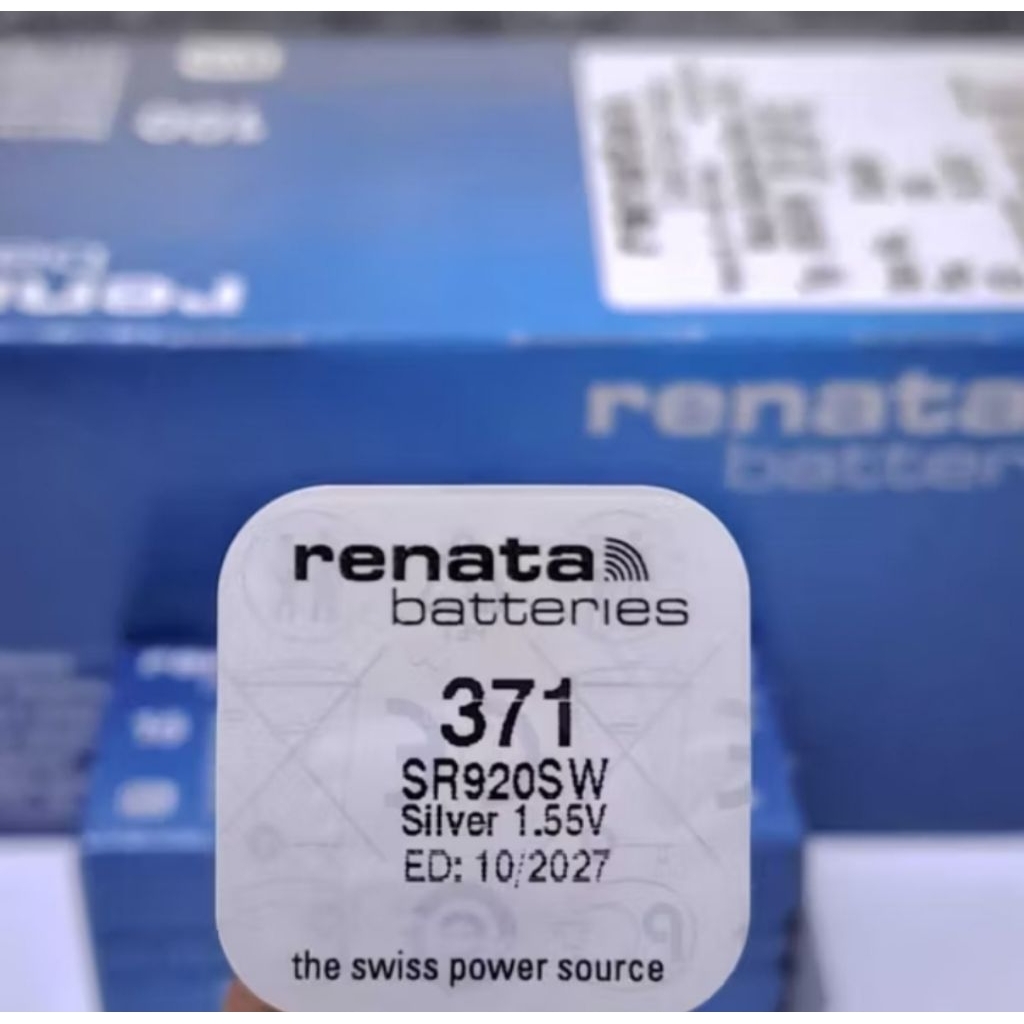 Baterai Renata 371 SR920SW Original Swiss Made Batre Jam Tangan 920 SR920 SR920W LR920 1.55 Volt