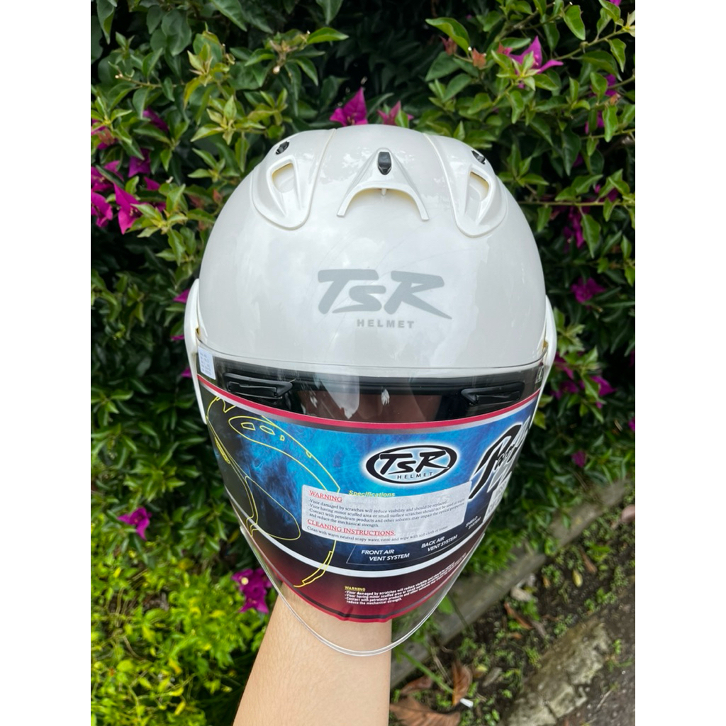 helm TSR ram 4 white/putih