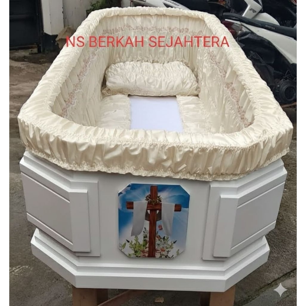 Kain Rajut/Kain serut peti jenazah Universal murah