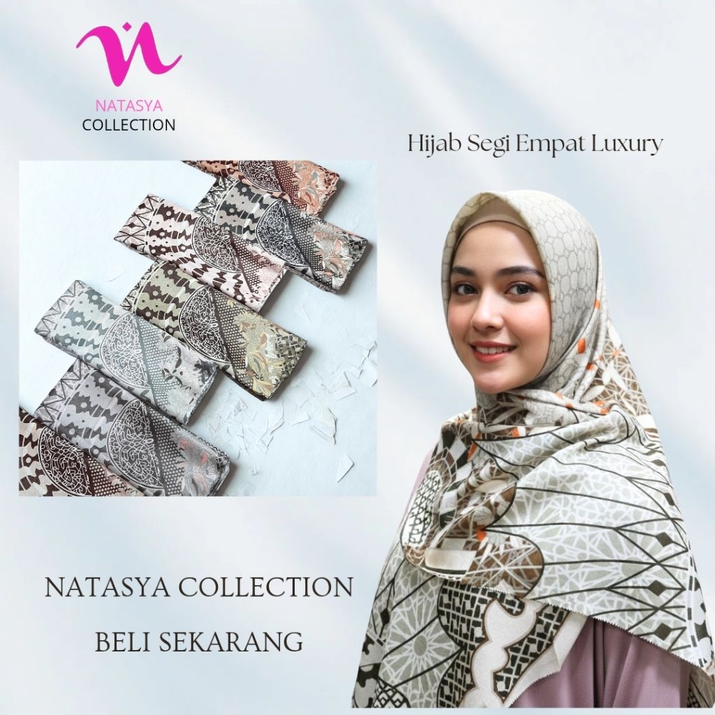 Hijab segiempat motif luxury jumbo