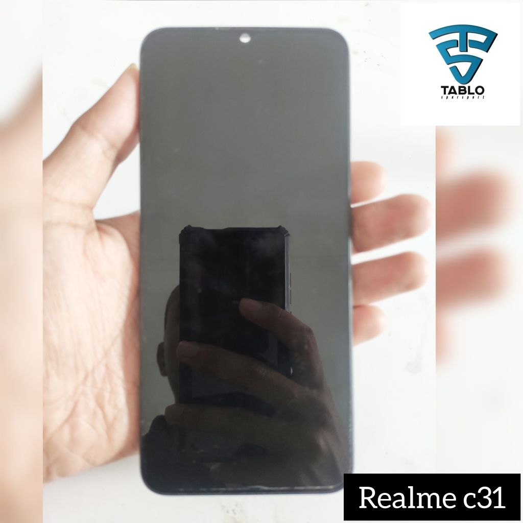 Lcd realme c31 original copotan hp