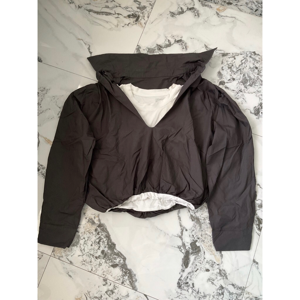 Kemeja plus inner putih preloved